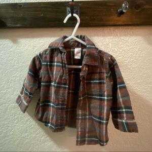 Carters flannel button up